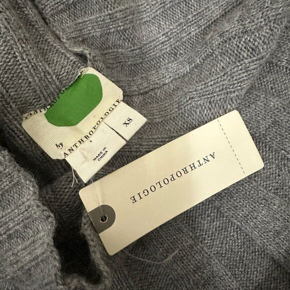 NWT by ANTHROPOLOGIE Arseneau Ribbed Sweater Dress Wool Alpaca Blend - Picture 10 of 14